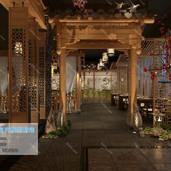 3D66 2019 Hotel & Teahouse & Cafe Chinese style C034 