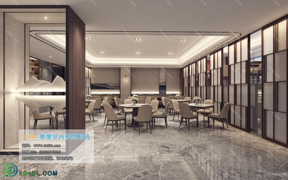 3D66 2019 Hotel & Teahouse & Cafe Chinese style C038