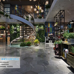 3D66 2019 Hotel & Teahouse & Cafe Industrial style H001 