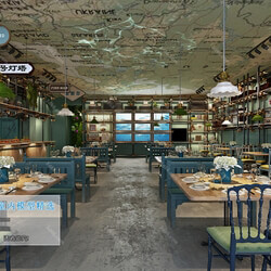3D66 2019 Hotel & Teahouse & Cafe Industrial style H002 