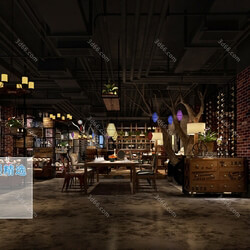 3D66 2019 Hotel & Teahouse & Cafe Industrial style H003 