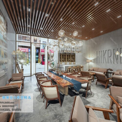 3D66 2019 Hotel & Teahouse & Cafe Industrial style H006 