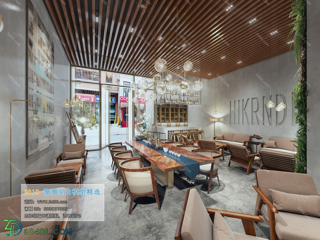 3D66 2019 Hotel & Teahouse & Cafe Industrial style H006