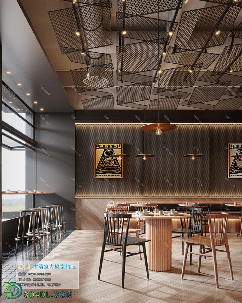 3D66 2019 Hotel & Teahouse & Cafe Industrial style H009