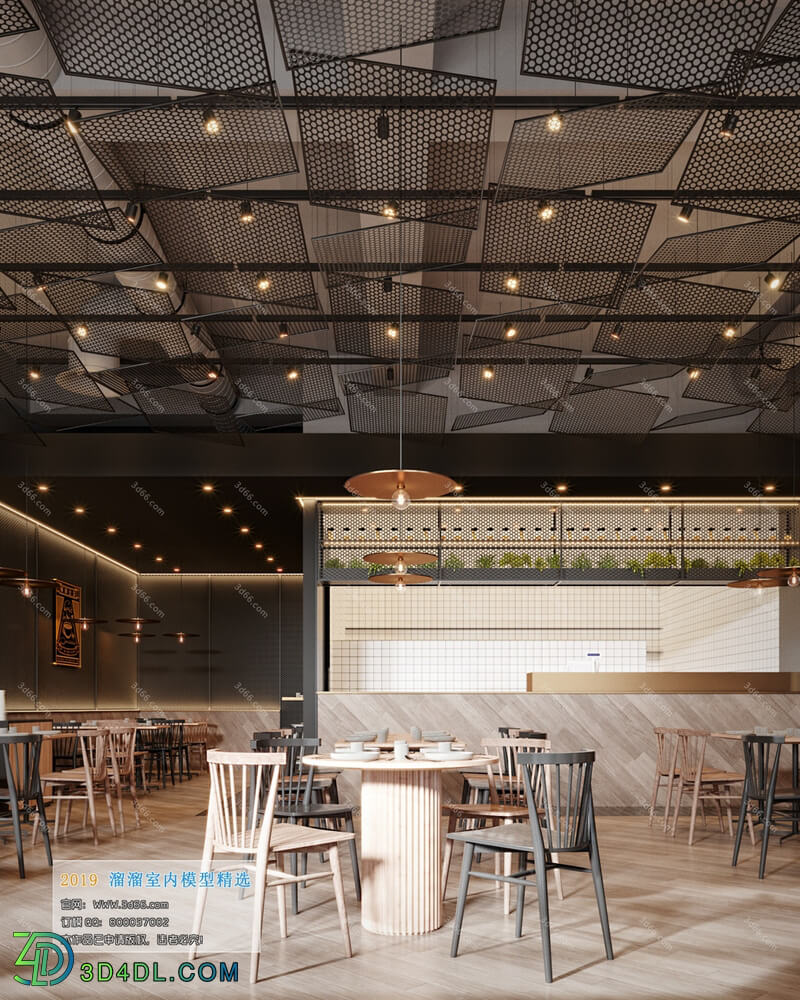 3D66 2019 Hotel & Teahouse & Cafe Industrial style H009