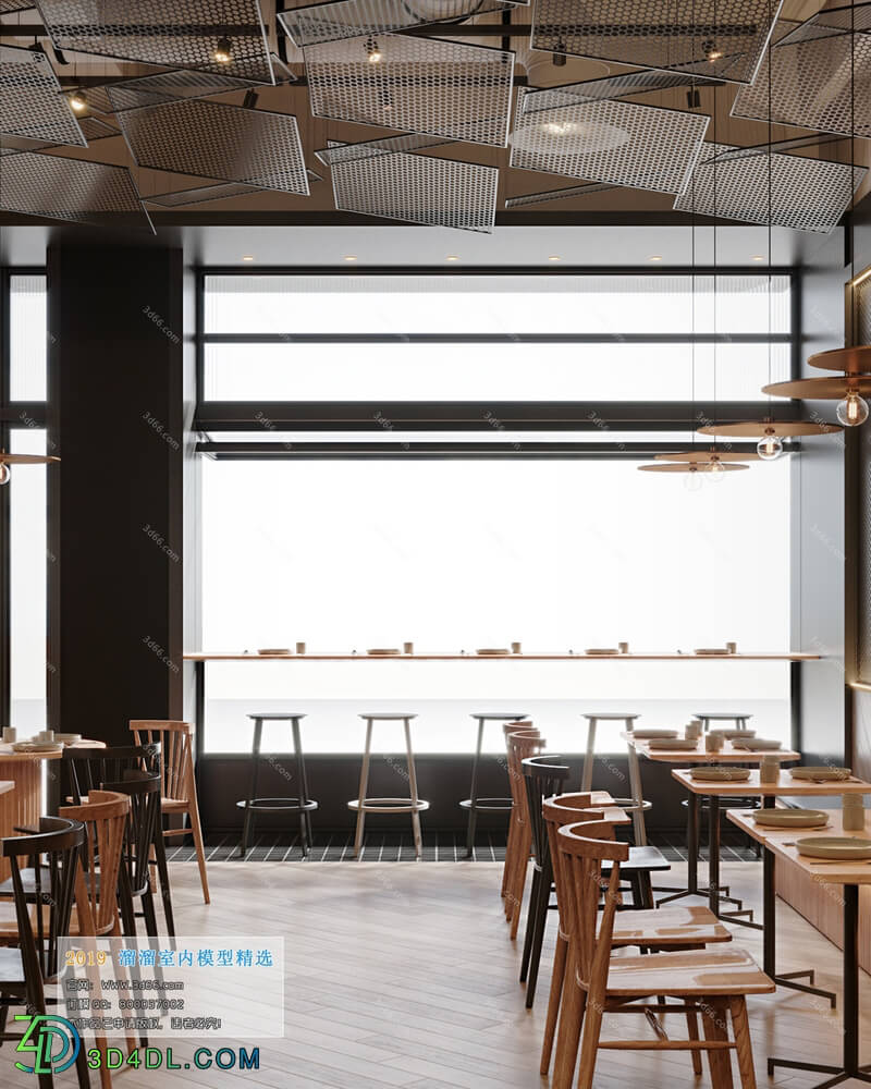 3D66 2019 Hotel & Teahouse & Cafe Industrial style H009