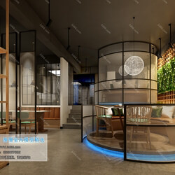 3D66 2019 Hotel & Teahouse & Cafe Industrial style H010 