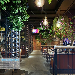 3D66 2019 Hotel & Teahouse & Cafe Industrial style H015 