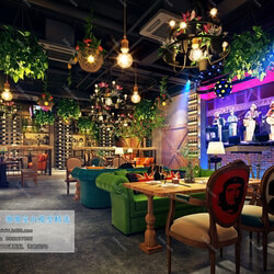 3D66 2019 Hotel & Teahouse & Cafe Industrial style H016 