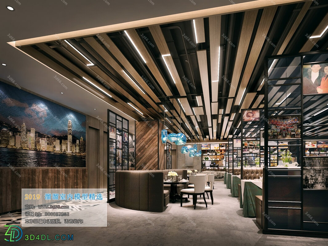3D66 2019 Hotel & Teahouse & Cafe Industrial style H019