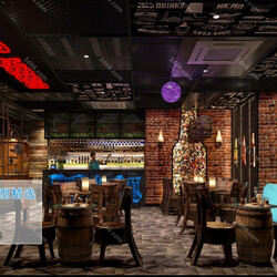 3D66 2019 Hotel & Teahouse & Cafe Industrial style H023 