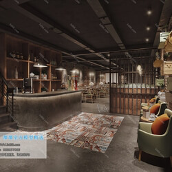 3D66 2019 Hotel & Teahouse & Cafe Industrial style H024 