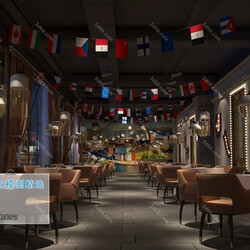 3D66 2019 Hotel & Teahouse & Cafe Industrial style H029 