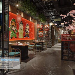 3D66 2019 Hotel & Teahouse & Cafe Industrial style H031 