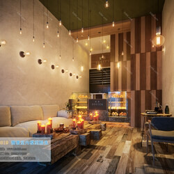 3D66 2019 Hotel & Teahouse & Cafe Industrial style H034 