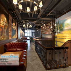 3D66 2019 Hotel & Teahouse & Cafe Industrial style H037 
