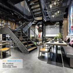 3D66 2019 Hotel & Teahouse & Cafe Industrial style H040 