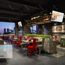 3D66 2019 Hotel & Teahouse & Cafe Industrial style H041 