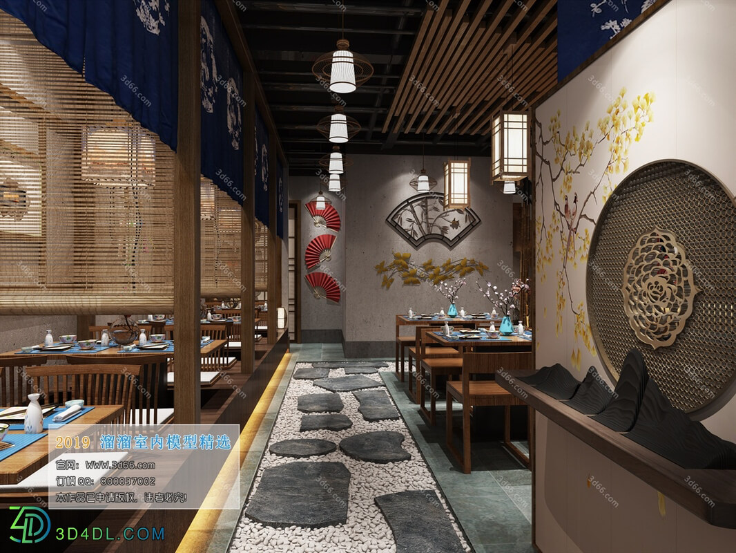 3D66 2019 Hotel & Teahouse & Cafe Japanese Style K001