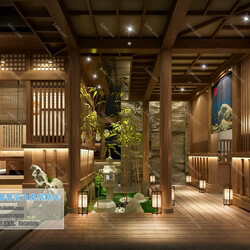 3D66 2019 Hotel & Teahouse & Cafe Japanese Style K002 