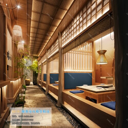 3D66 2019 Hotel & Teahouse & Cafe Japanese Style K007 