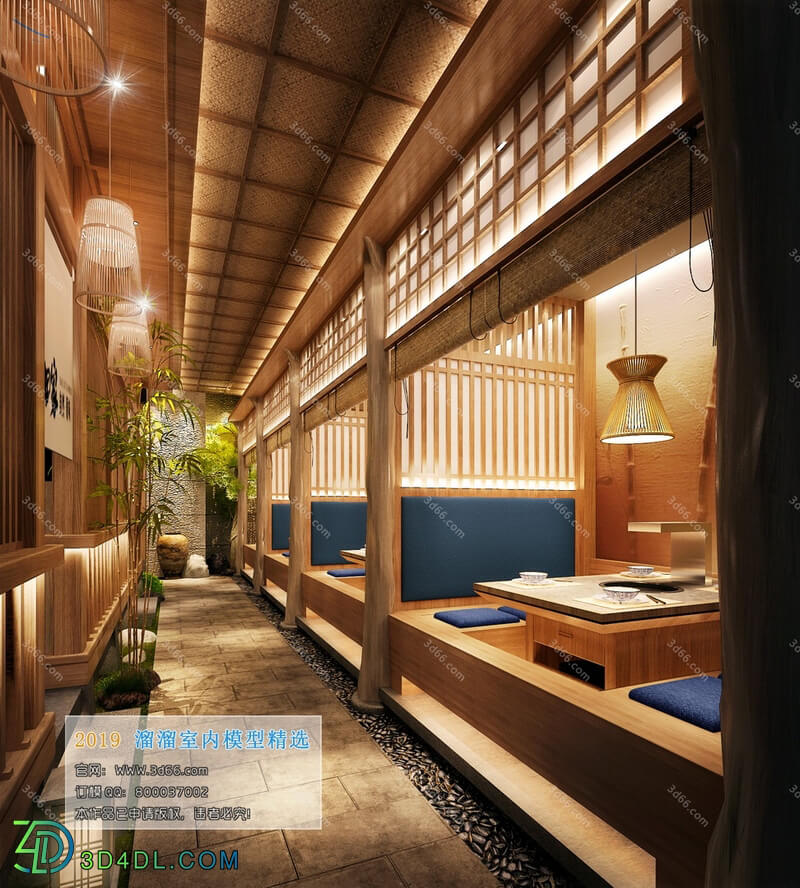 3D66 2019 Hotel & Teahouse & Cafe Japanese Style K007