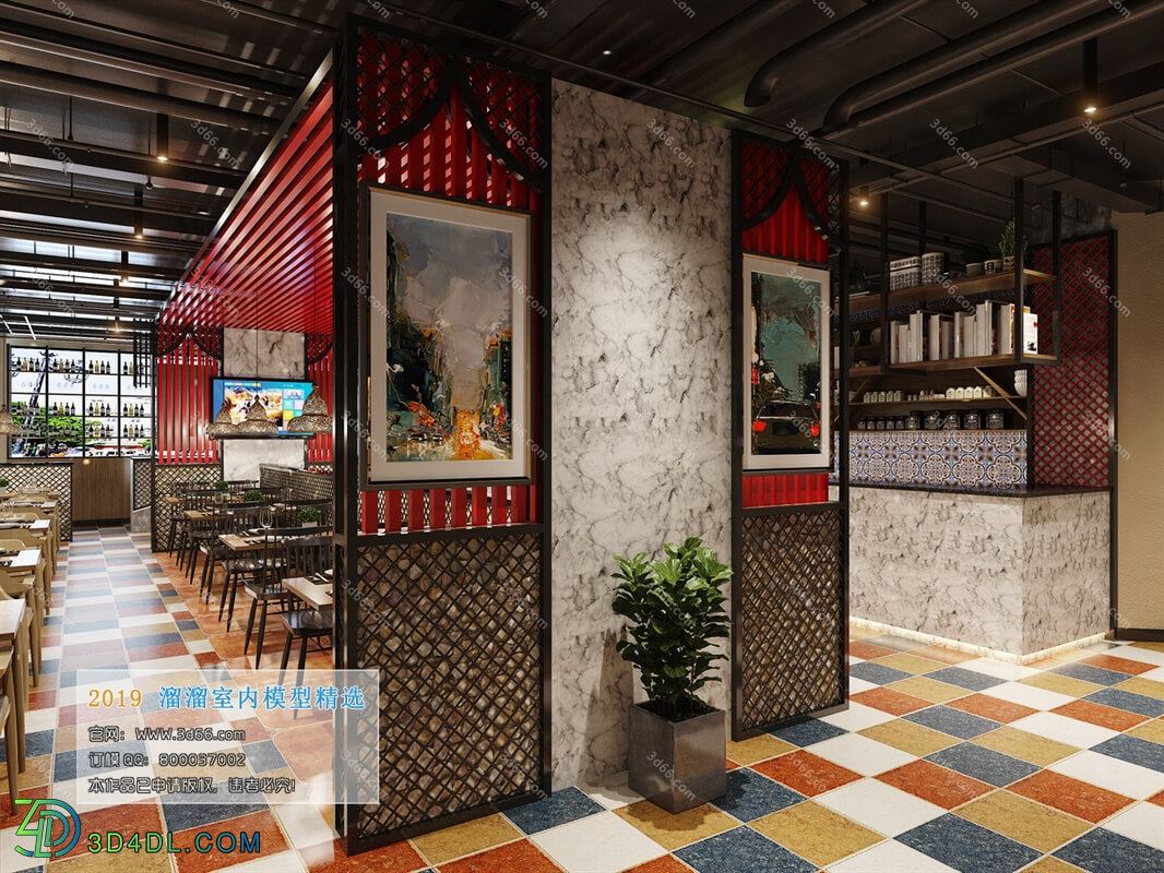 3D66 2019 Hotel & Teahouse & Cafe Mix style J004