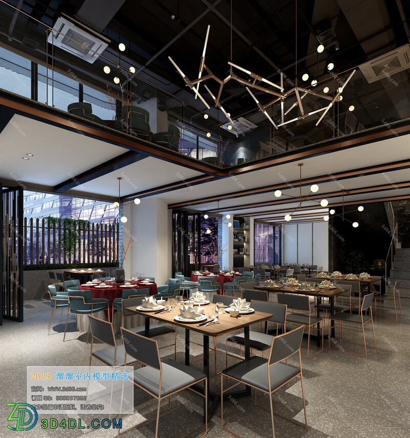 3D66 2019 Hotel & Teahouse & Cafe Modern style A002