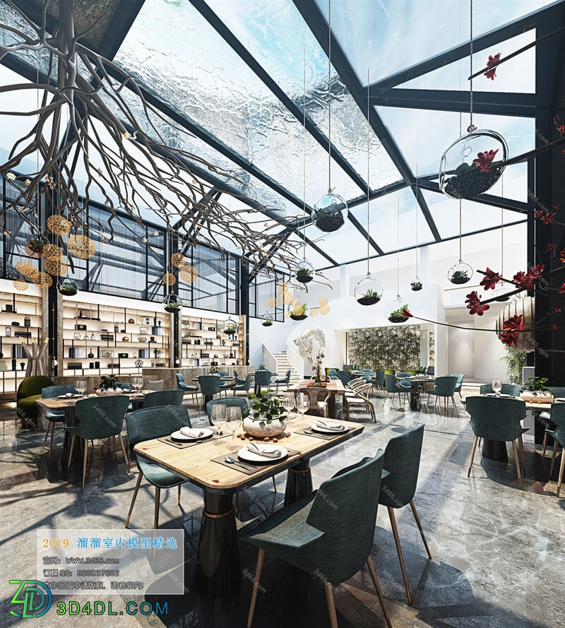 3D66 2019 Hotel & Teahouse & Cafe Modern style A004