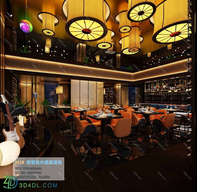 3D66 2019 Hotel & Teahouse & Cafe Modern style A022
