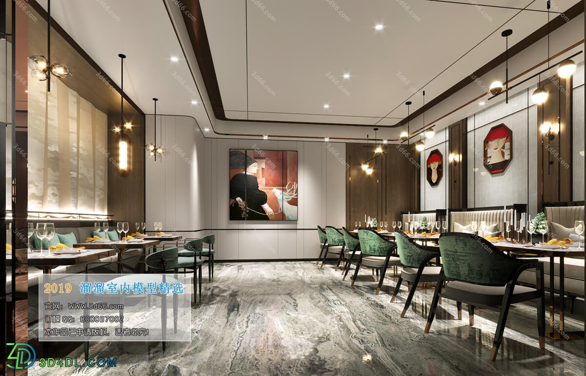 3D66 2019 Hotel & Teahouse & Cafe Modern style A030