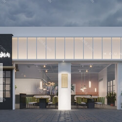 3D66 2019 Hotel & Teahouse & Cafe Modern style A032 