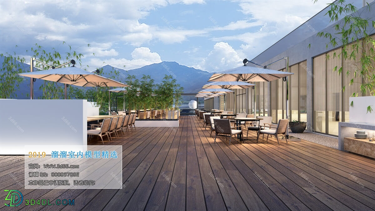 3D66 2019 Hotel & Teahouse & Cafe Modern style A033