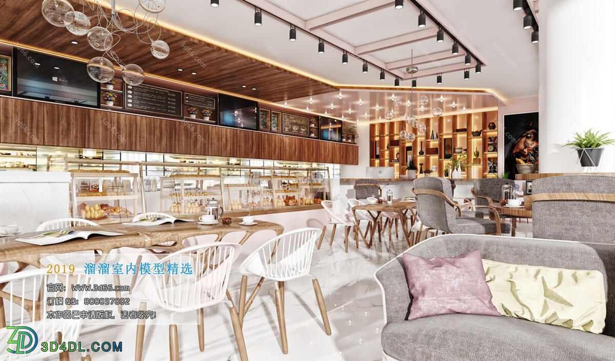 3D66 2019 Hotel & Teahouse & Cafe Nordic style M001