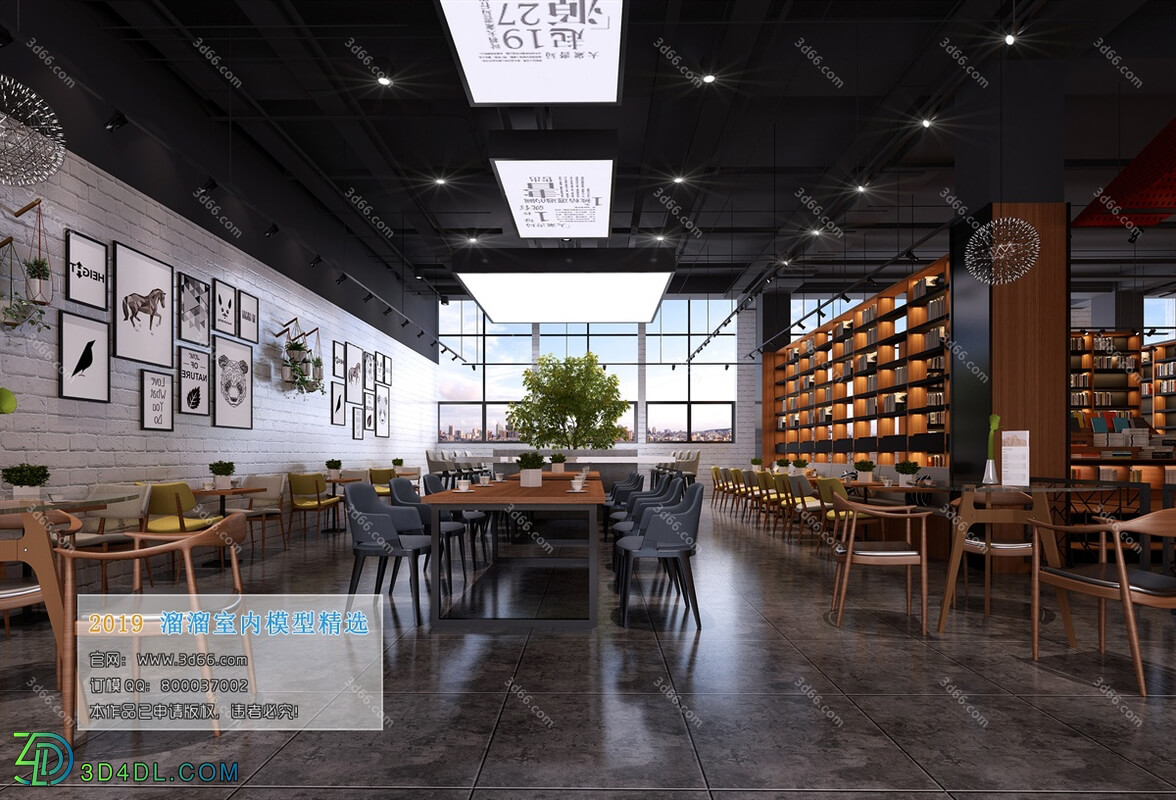 3D66 2019 Hotel & Teahouse & Cafe Nordic style M006