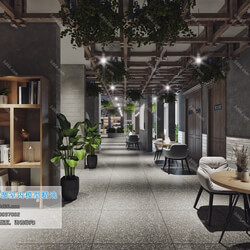 3D66 2019 Hotel & Teahouse & Cafe Nordic style M008 