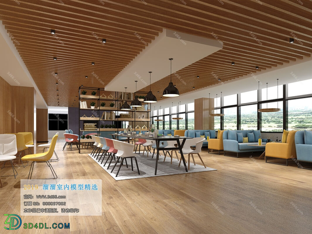 3D66 2019 Hotel & Teahouse & Cafe Nordic style M013