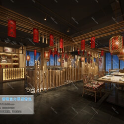 3D66 2019 Hotel & Teahouse & Cafe Southeast Asian style F001 