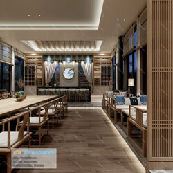 3D66 2019 Hotel & Teahouse & Cafe Southeast Asian style F003 