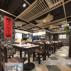 3D66 2019 Hotel & Teahouse & Cafe Southeast Asian style F005 