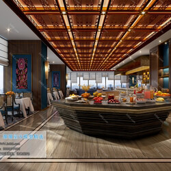 3D66 2019 Hotel & Teahouse & Cafe Southeast Asian style F009 