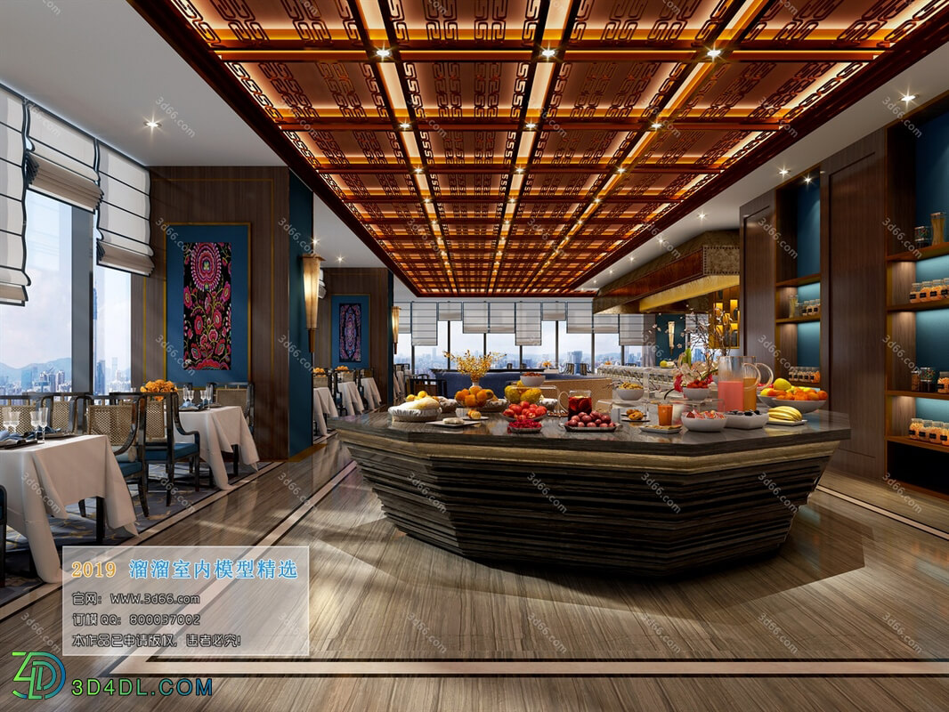 3D66 2019 Hotel & Teahouse & Cafe Southeast Asian style F009