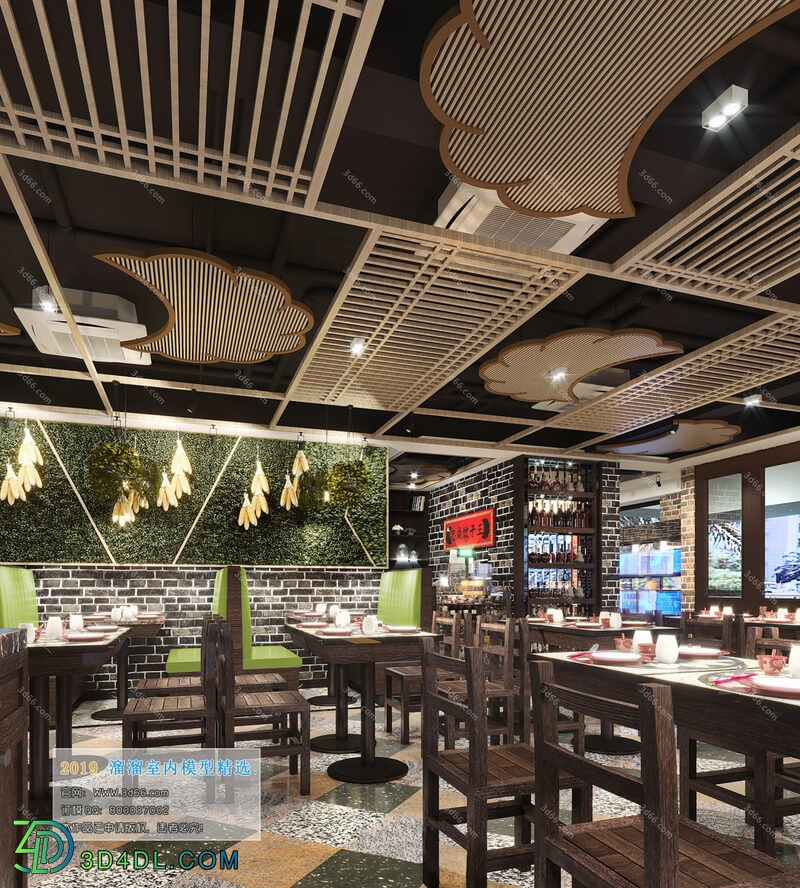 3D66 2019 Hotel & Teahouse & Cafe Southeast Asian F005 style