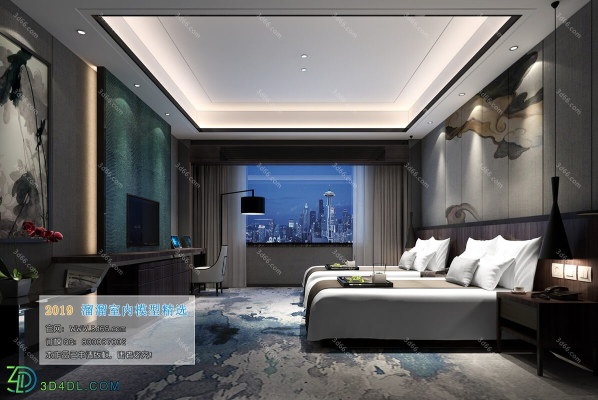 3D66 2019 Hotel Suite Chinese style C004