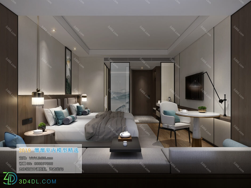 3D66 2019 Hotel Suite Chinese style C005