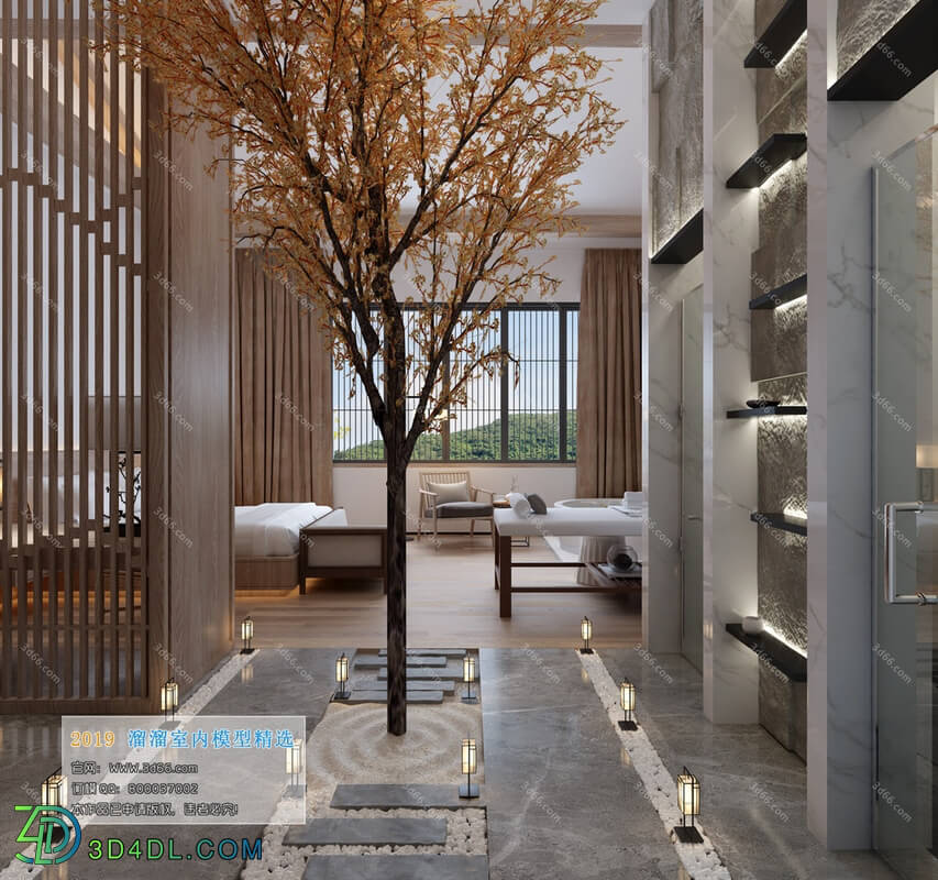 3D66 2019 Hotel Suite Chinese style C008