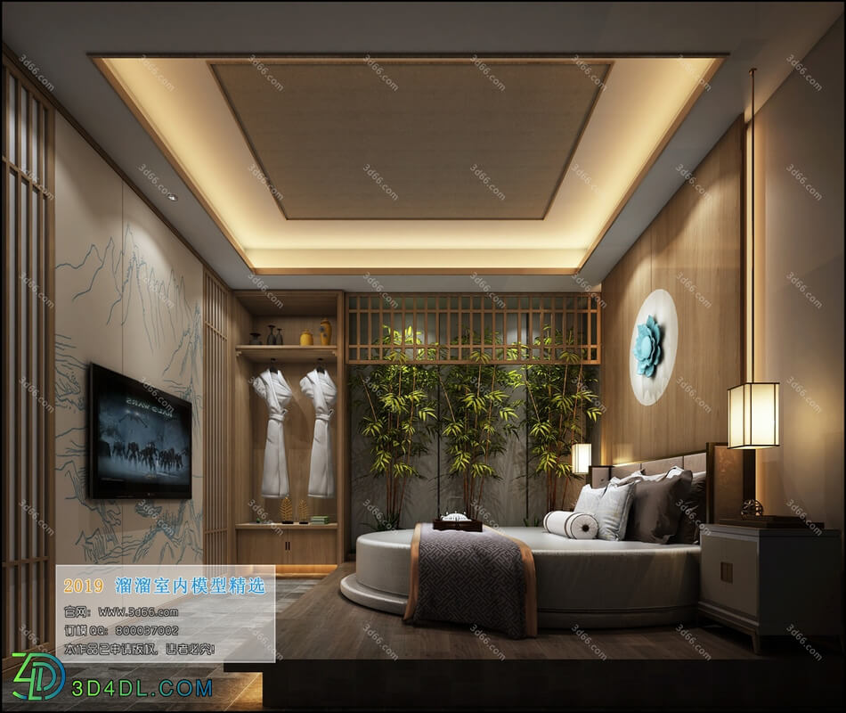 3D66 2019 Hotel Suite Chinese style C016