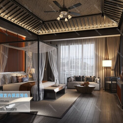 3D66 2019 Hotel Suite Southeast Asian style F003 