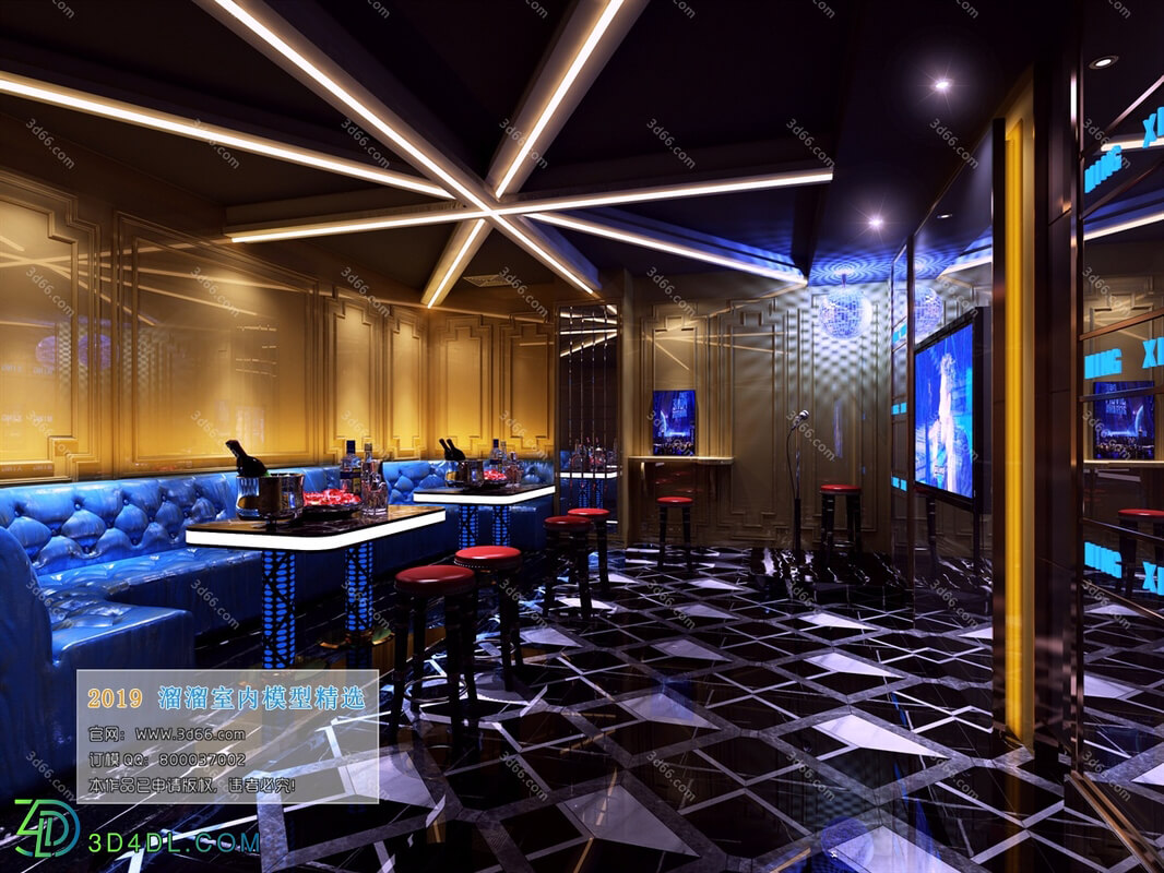 3D66 2019 KTV & Bar &SPA European style D001