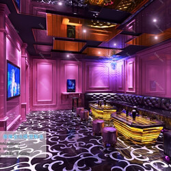 3D66 2019 KTV & Bar &SPA Postmodern style B002 